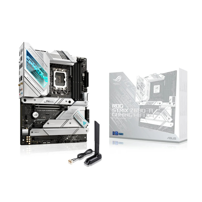 Asus Intel Z690 ROG Strix Z690-A D4 PCIe 5.0 ATX Gaming WiFi Motherboard - اللوحة الأم